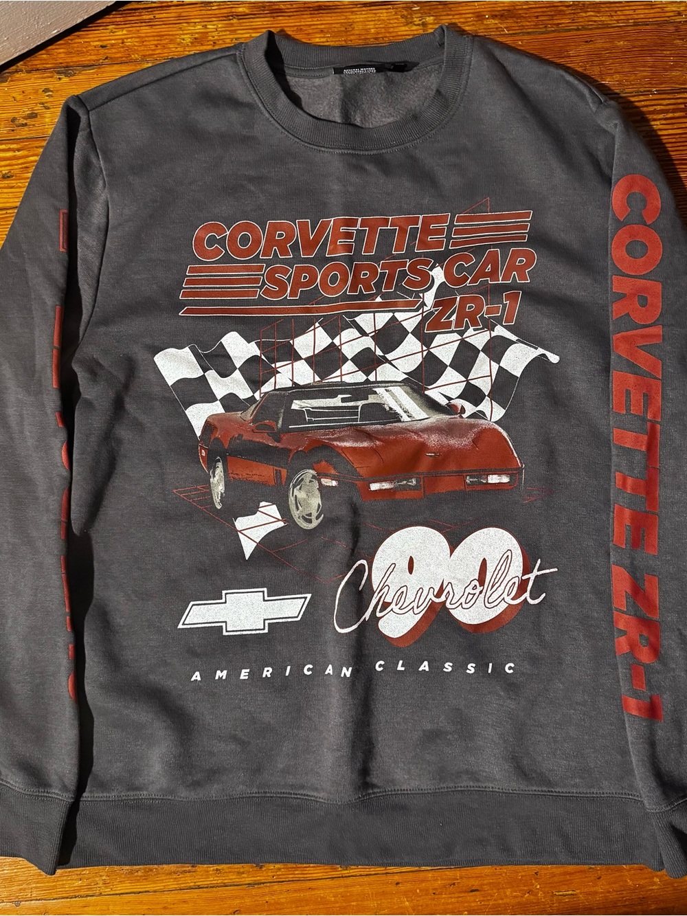 Chemistry Gray Sweatshirt with Orange Graphic